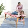 Portable Adjustable Facial Spa Bed with Carry Case - pink