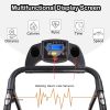 Folding Treadmills for Home, Foldable Electric Treadmill with LCD display, Lightweight Compact Treadmill Fitness Running Walking Jogging Exercise for