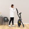 Home Folding Exercise Bike Black - BLACK