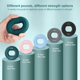 Hand Grip Strengthener, Grip Strength Trainer And Finger Exerciser Silicone Adjustable Hand Grip 20-80LB Gripping Ring Finger Forearm Trainer Carpal E (Option: 5Pcs)