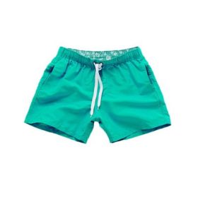 Beach Pants Men's Shorts Summer Surf Pants (Option: Green-2XL)