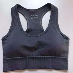 Womens High Waist Fitness Pants Suit For Abdomen And Buttocks (Option: Dark grey bra-L)